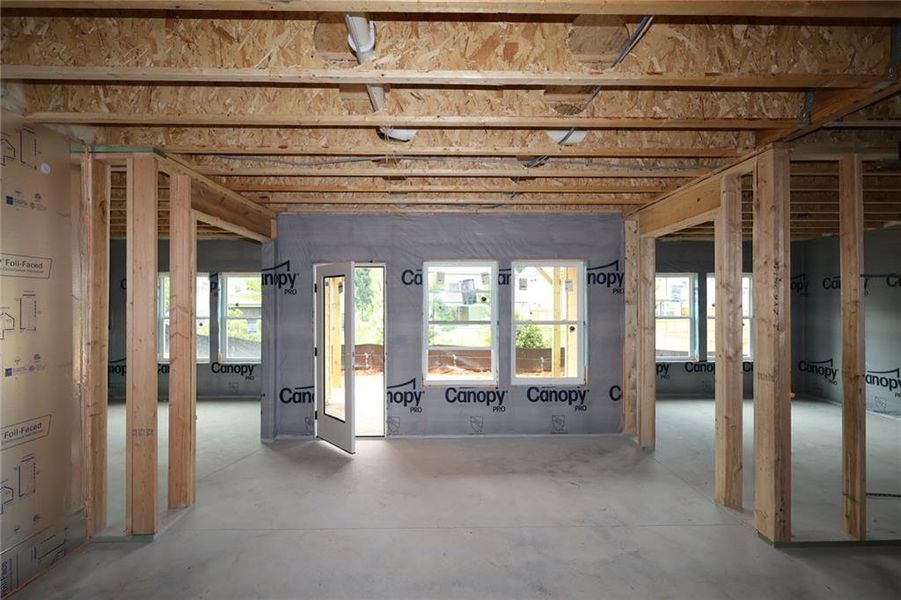 In-progress construction of a new home in Havencroft, Woodstock, GA (Image 5).