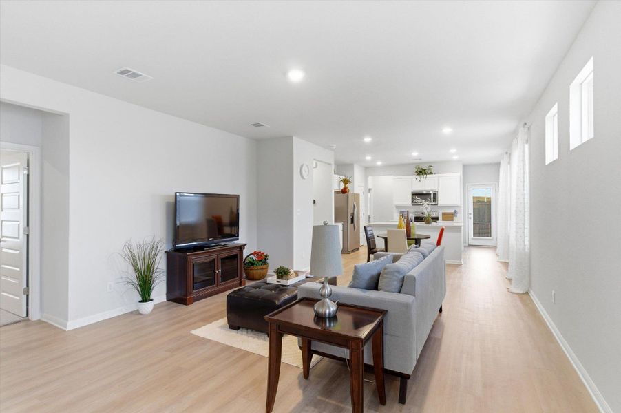 Living room with lots of natural light