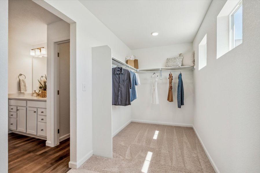 A room with white walls and a wood floor with a white door. A room with white walls and a wood floor with a white door.