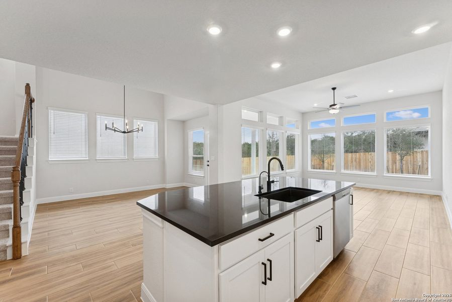 Furnished interior view inside a new home in Davis Ranch 50', San Antonio (Image 9).