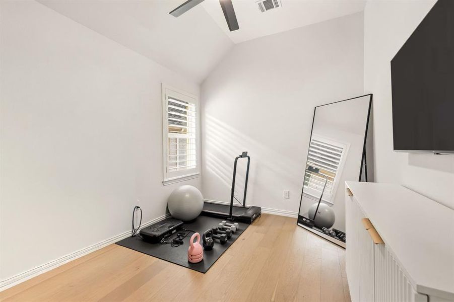 Furnished interior view inside a new home in , The Colony (Image 16).