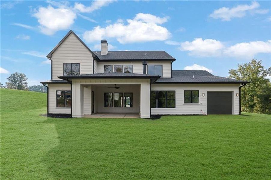 Exterior details and patio area of a home in , Canton (Image 39).