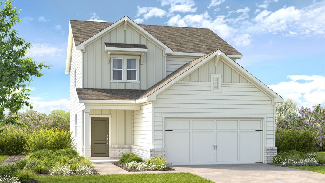 Representative exterior photo of a completed home built from the Jefferson by Taylor Morrison in Heritage River, Euharlee, GA (Image 2).