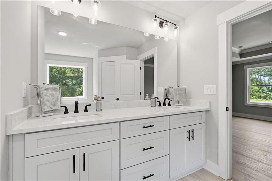 Furnished interior view inside a new home in , Monroe (Image 15).