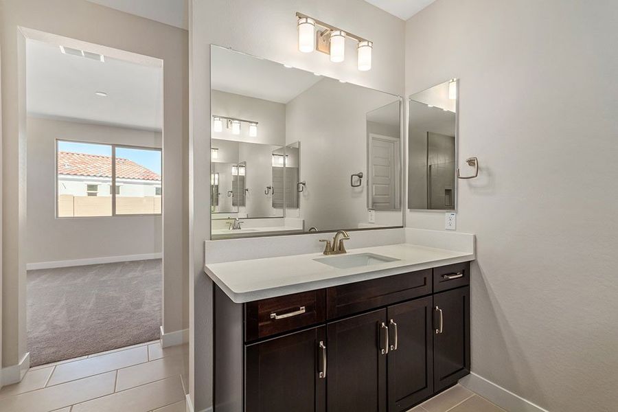 Representative furnished interior of a home built from the Zafiro by Taylor Morrison in CantaMia at Estrella 55+, Goodyear (Image 7).