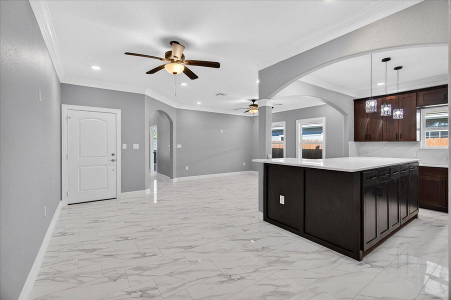 Furnished interior view inside a new home in , Houston (Image 15).