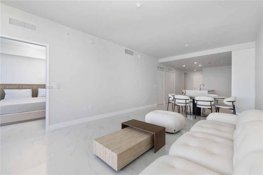 Furnished interior view inside a new home in , Miami (Image 8). Furnished interior view inside a new home in , Miami (Image 8).