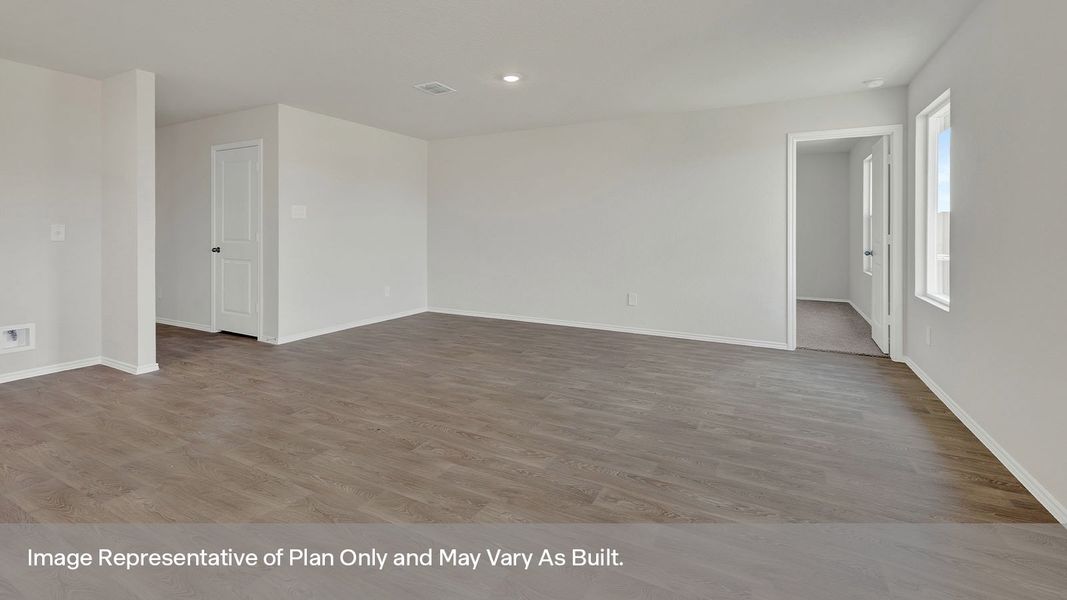 Representative unfurnished interior of a home built from the The Bailey by D.R. Horton in Navarro Fields, Seguin (Image 16).