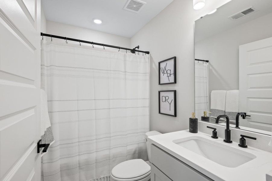 Furnished interior view inside a new home in Windward Townes, Goose Creek (Image 13). Furnished interior view inside a new home in Windward Townes, Goose Creek (Image 13).