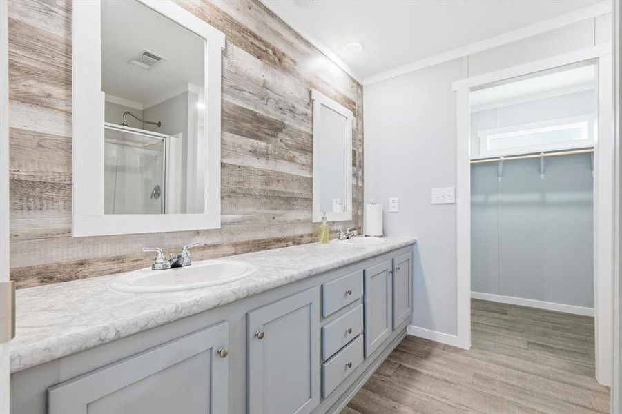 Furnished interior view inside a new home in , Gordonville (Image 17).