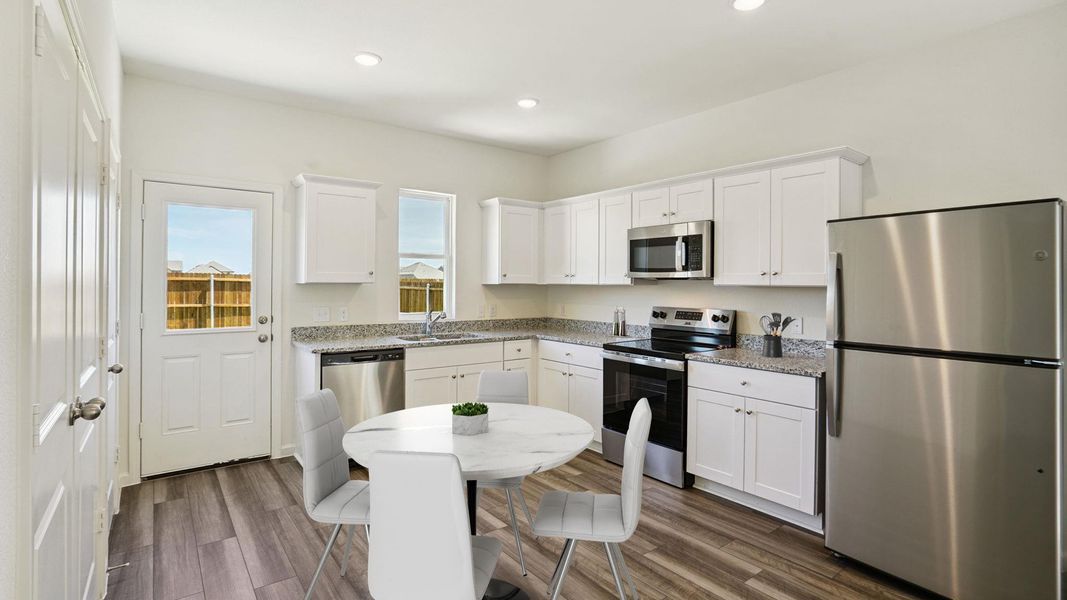 Furnished interior view inside a new home in Elm Park, Austin (Image 6). Furnished interior view inside a new home in Elm Park, Austin (Image 6).