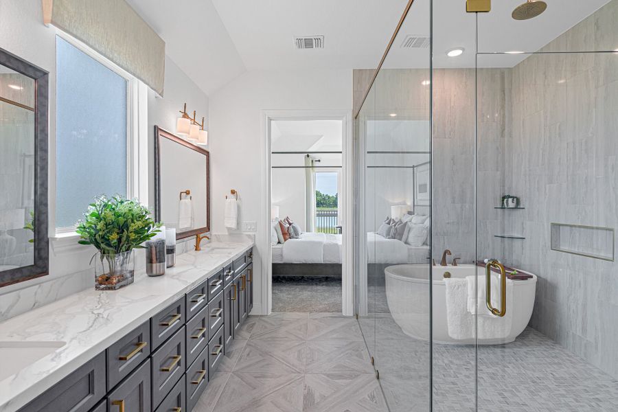 Representative furnished interior of a home built from the Elmaton by Pulte Homes in Blue Creek Trails, Richmond (Image 10). Representative furnished interior of a home built from the Elmaton by Pulte Homes in Blue Creek Trails, Richmond (Image 10).