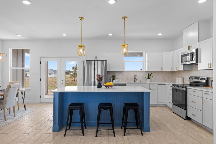 Furnished interior view inside a new home in , McDade (Image 15).