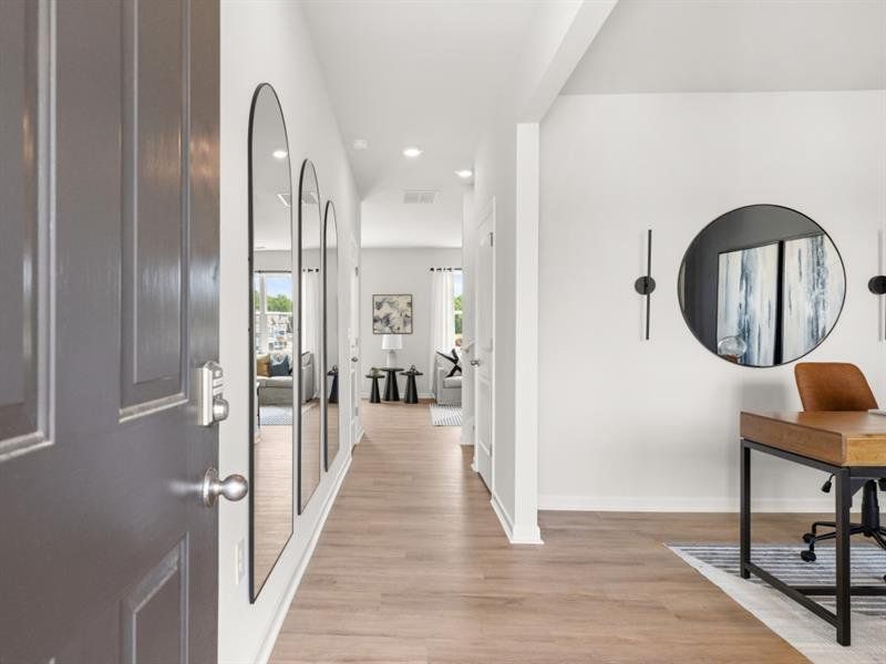 Furnished interior view inside a new home in Oakleigh Glen, Dallas (Image 10). Furnished interior view inside a new home in Oakleigh Glen, Dallas (Image 10).