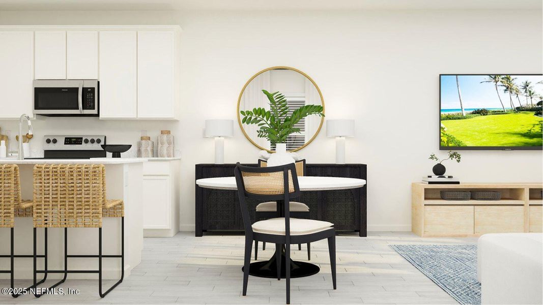 Furnished interior view inside a new home in Silver Falls Single Family at SilverLeaf, St. Augustine (Image 16).