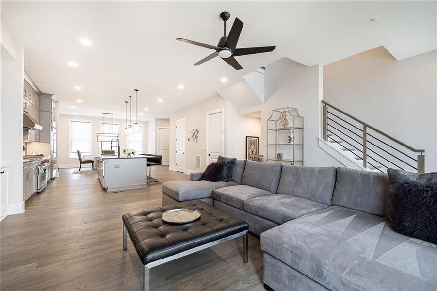 Furnished interior view inside a new home in , Atlanta (Image 64).