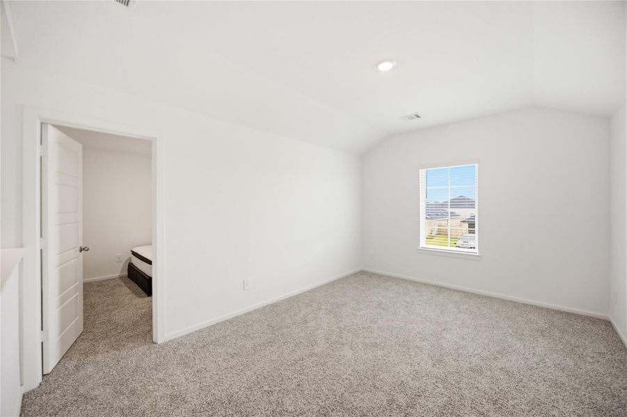 Media room view — Additional angle of the upstairs media room showing its spacious, versatile layout. Media room view — Additional angle of the upstairs media room showing its spacious, versatile layout.