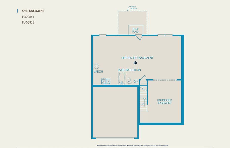 Mercer Floor Plan, Quick Move-In Home, Basement Mercer Floor Plan, Quick Move-In Home, Basement