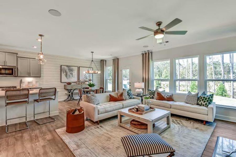 Furnished interior view inside a new home in Riversprings, Dacula (Image 8).
