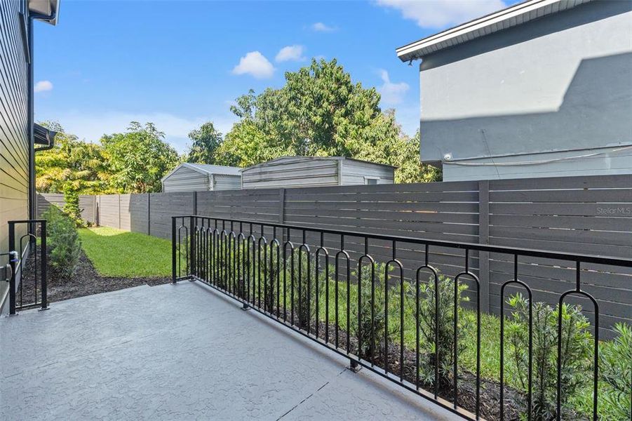 Exterior details and patio area of a home in , Tampa (Image 31).