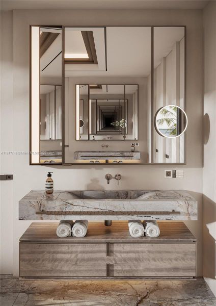 Close-up of interior finishes inside a home in , Coral Gables (Image 22).