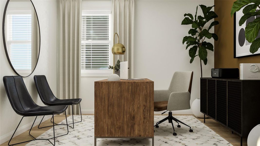 Furnished interior view inside a new home in Woodfield Preserve: Highlands Collection, Georgetown (Image 10). Furnished interior view inside a new home in Woodfield Preserve: Highlands Collection, Georgetown (Image 10).