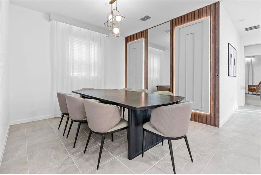 Furnished interior view inside a new home in Solara Resort, Kissimmee (Image 18). Furnished interior view inside a new home in Solara Resort, Kissimmee (Image 18).