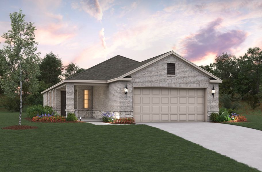 Representative exterior photo of a completed home built from the Daisy by Beazer Homes in Churchill: Fields 40', Anna, TX (Image 2). Representative exterior photo of a completed home built from the Daisy by Beazer Homes in Churchill: Fields 40', Anna, TX (Image 2).