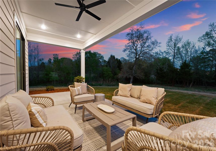 Exterior details and patio area of a home in , Locust (Image 4).