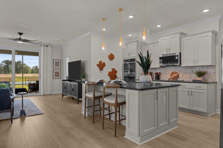 Representative furnished interior of a home built from the The Hibiscus by Chesapeake Homes in Coastal Club of the Carolinas, Calabash (Image 17).