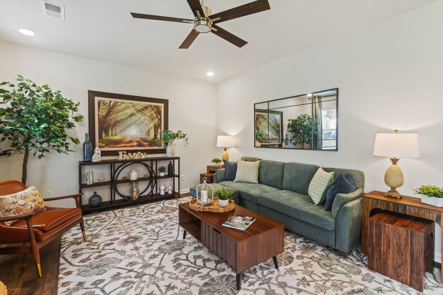 Furnished interior view inside a new home in Birdhaven, Lexington (Image 17). Furnished interior view inside a new home in Birdhaven, Lexington (Image 17).