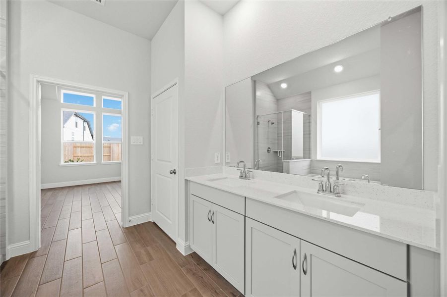 Furnished interior view inside a new home in Elyson, Katy (Image 6).