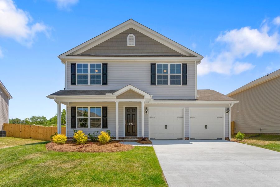 Representative exterior photo of a completed home built from the Dayton by Keystone Homes NC in The Wilcox, Greensboro, NC (Image 31).