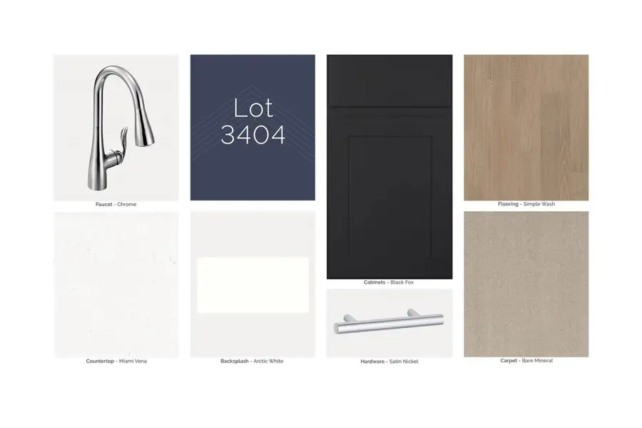 Sample of building materials used in homes in Sorella, Tomball (Image 3).