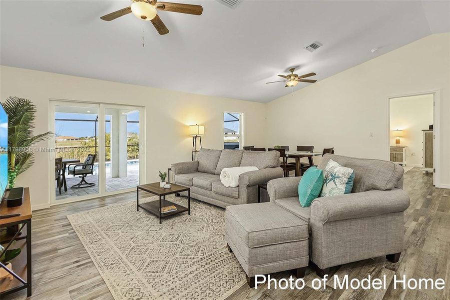 Furnished interior view inside a new home in Cape Coral, Cape Coral (Image 17). Furnished interior view inside a new home in Cape Coral, Cape Coral (Image 17).