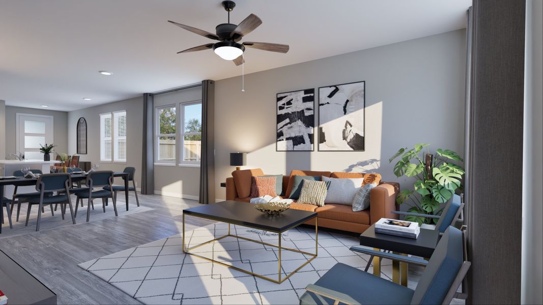 Representative furnished interior of a home built from the Lakeway by Tricoast Homes in La Segarra 40', Brookshire (Image 23).