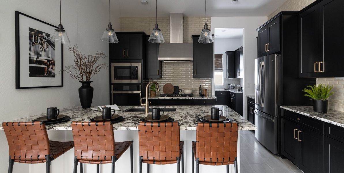 Furnished interior view inside a new home in Horizon at The Dells, Prescott (Image 6). Furnished interior view inside a new home in Horizon at The Dells, Prescott (Image 6).
