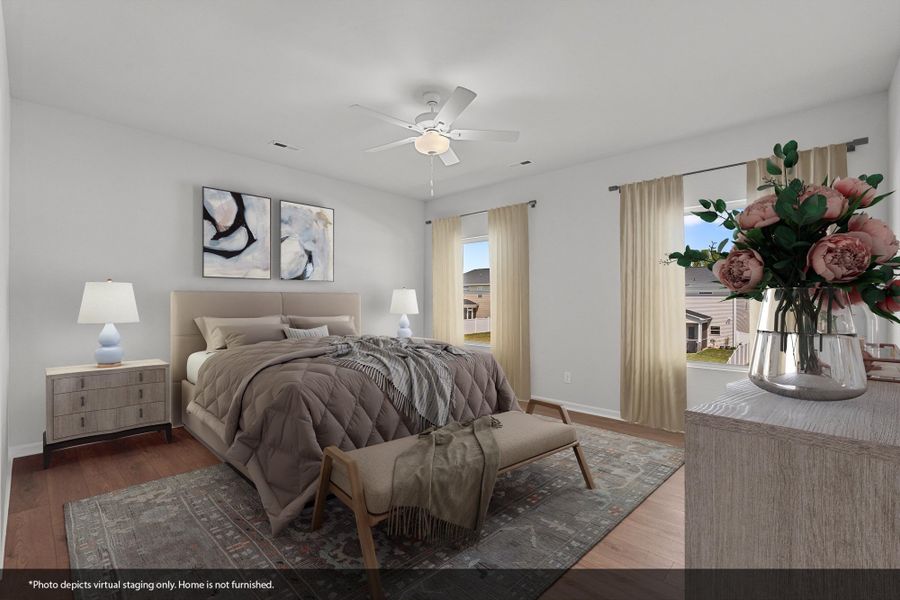 Furnished interior view inside a new home in Hanes Lake, Winston-Salem (Image 8). Furnished interior view inside a new home in Hanes Lake, Winston-Salem (Image 8).