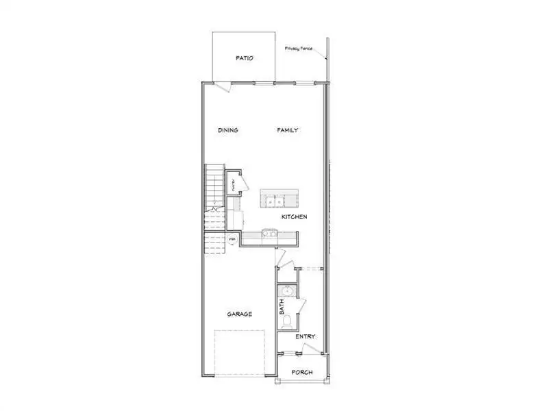 2D floor plan layout of this home in Medlock Park, Austell, GA (Image 3).