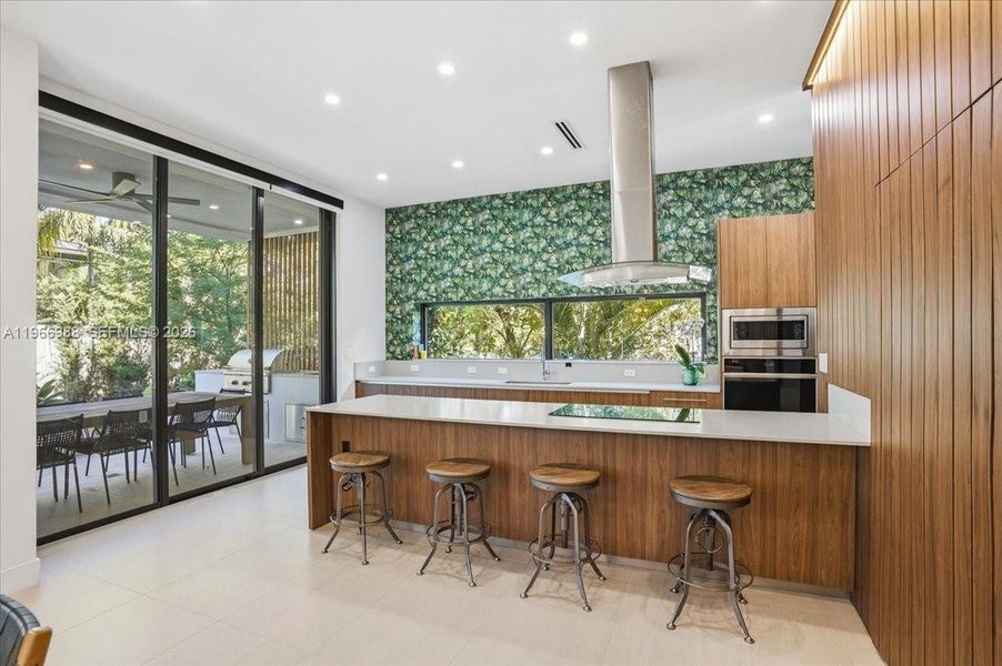 Furnished interior view inside a new home in , Miami Beach (Image 17).