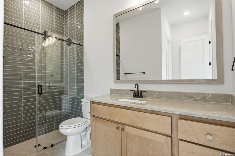 Furnished interior view inside a new home in Enchanted Bluff, San Antonio (Image 8).