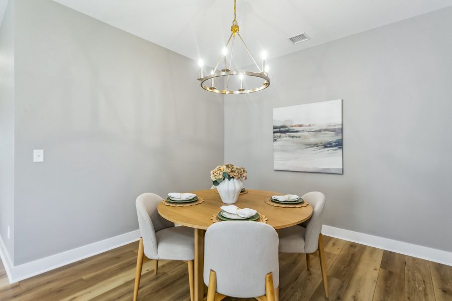 Furnished interior view inside a new home in The Courtyards at The Moorings, Wichita (Image 12).