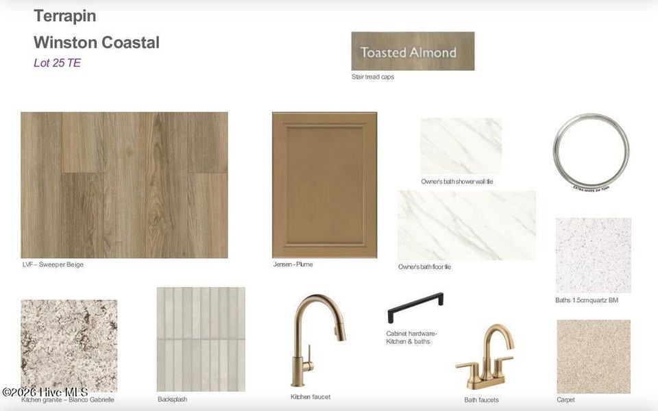 Sample of building materials used in homes in Terrapin, Leland (Image 13).