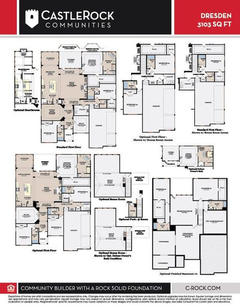 2D floor plan layout of this home in Belvoir, Fairview, TN (Image 3).