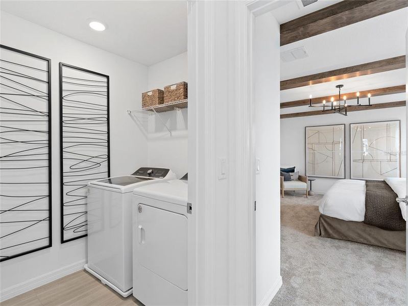 Furnished interior view inside a new home in EverBe, Orlando (Image 12).