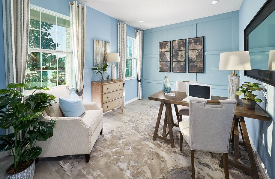 Representative furnished interior of a home built from the Margate II by Park Square Residential in The Sanctuary at Seaire, Parrish (Image 16). Representative furnished interior of a home built from the Margate II by Park Square Residential in The Sanctuary at Seaire, Parrish (Image 16).
