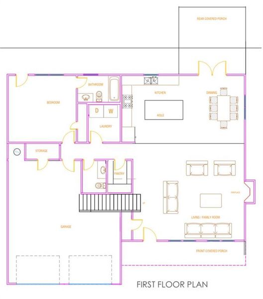 2D floor plan layout of this home in , Monroe, GA (Image 5).