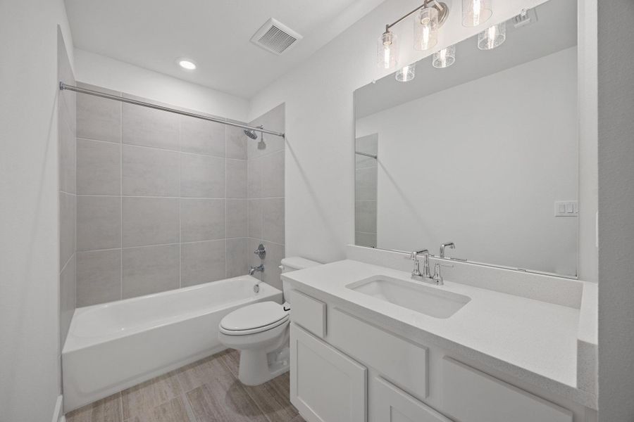 Furnished interior view inside a new home in Parmer Ranch - 60', Georgetown (Image 5). Furnished interior view inside a new home in Parmer Ranch - 60', Georgetown (Image 5).