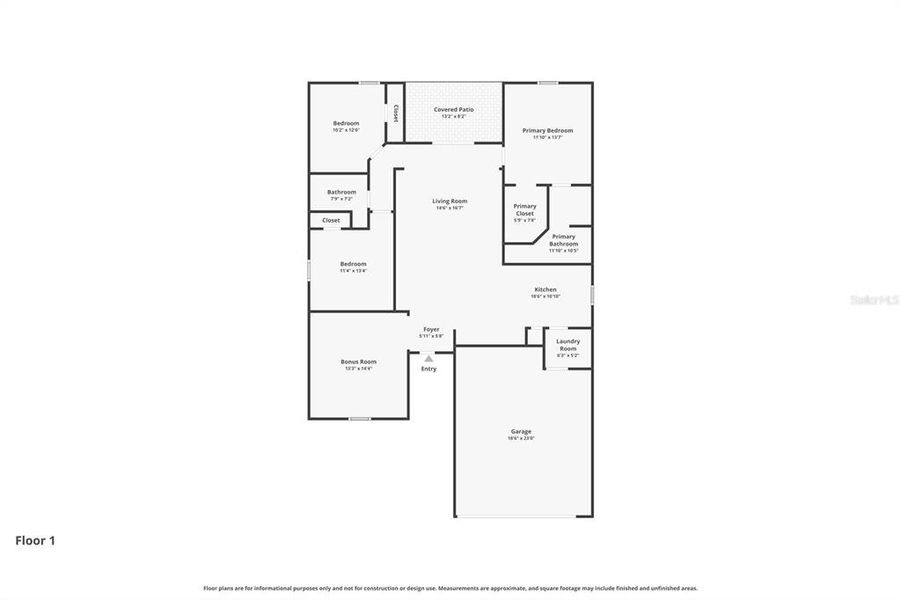 2D floor plan layout of this home in , Deltona, FL (Image 3).