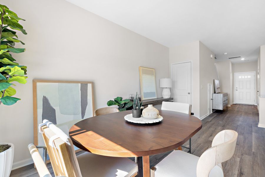 Furnished interior view inside a new home in Hunters Branch Townhomes, Hopkins (Image 13).